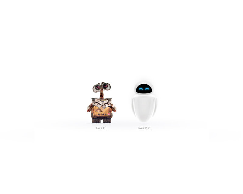 Two Robots Standing — White