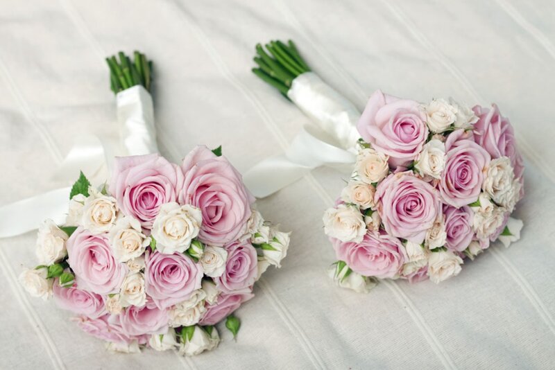 Two Rose Bouquets — Pink