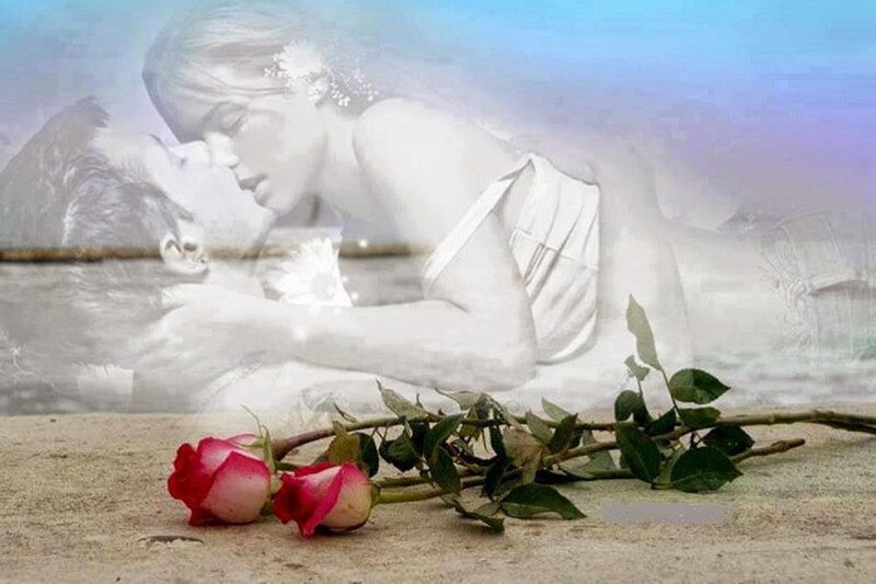 Two Roses on Sand