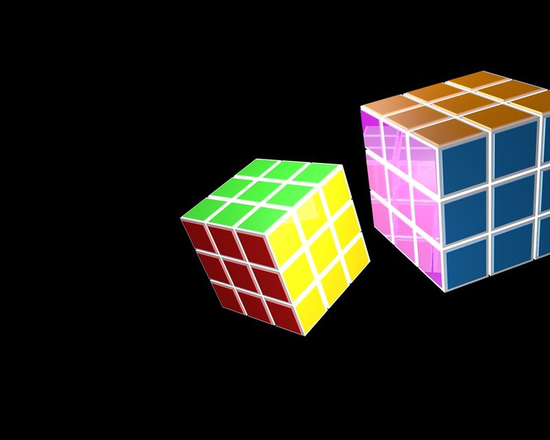 Two Rubik's Cubes