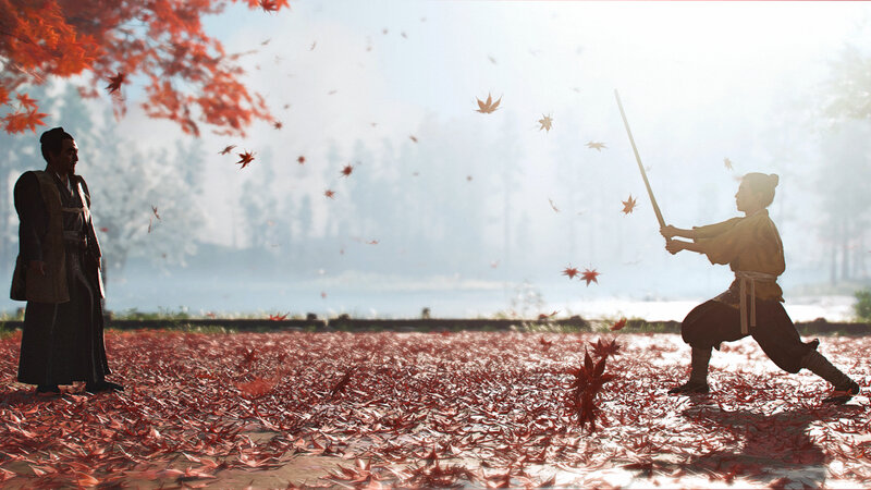 Two Samurai in Autumn