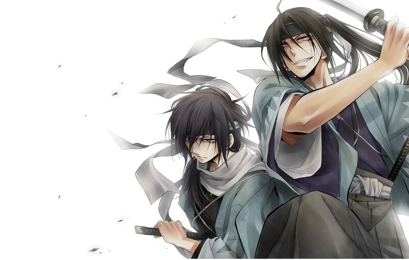 two samurai warriors in action