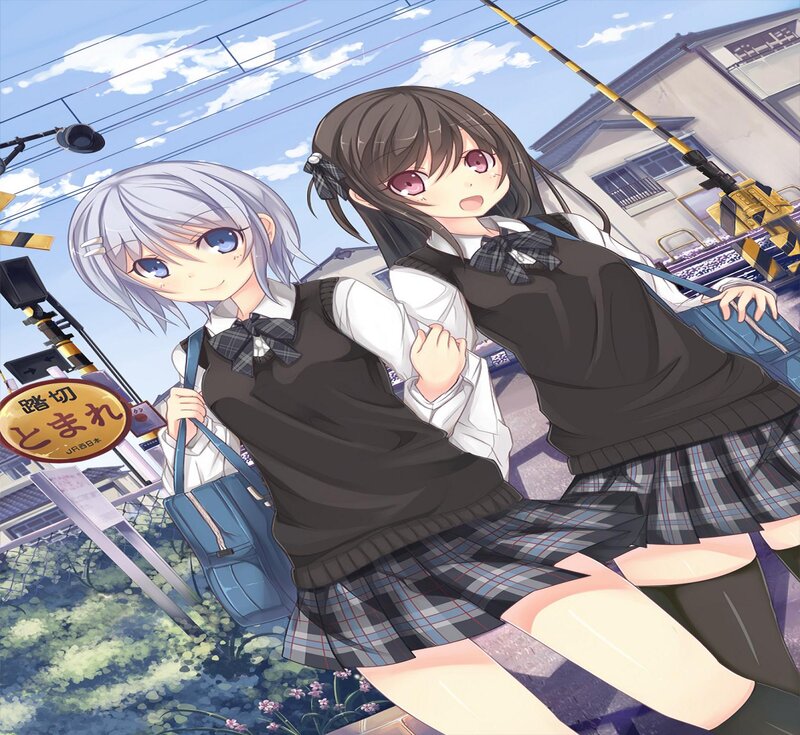 Two Schoolgirls at a Crossing