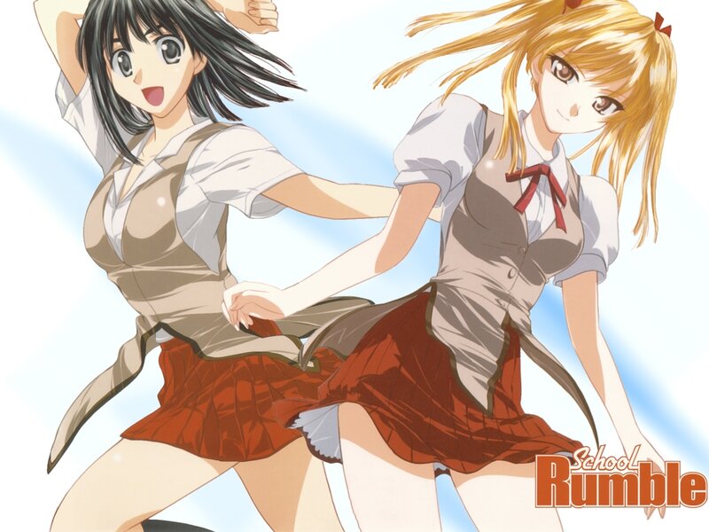 Two Schoolgirls Dancing