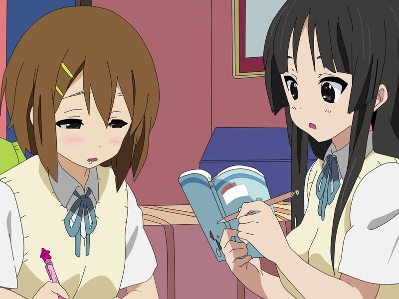 Two Schoolgirls Drawing