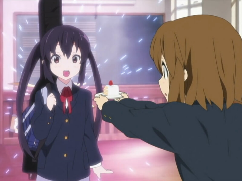 Two Schoolgirls in Classroom — Blue, Playful