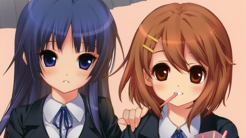 Two schoolgirls in uniform