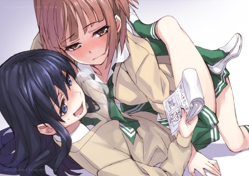 Two schoolgirls in uniform