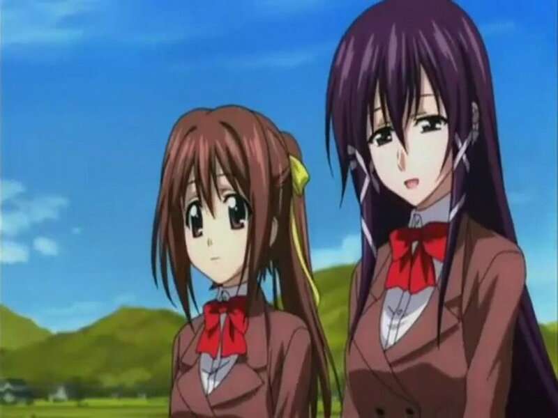 two schoolgirls in uniform