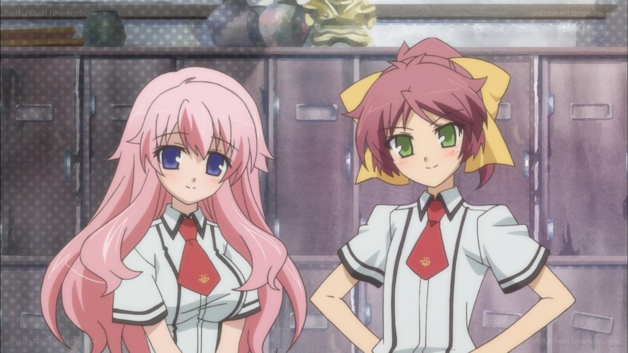 two schoolgirls in uniform