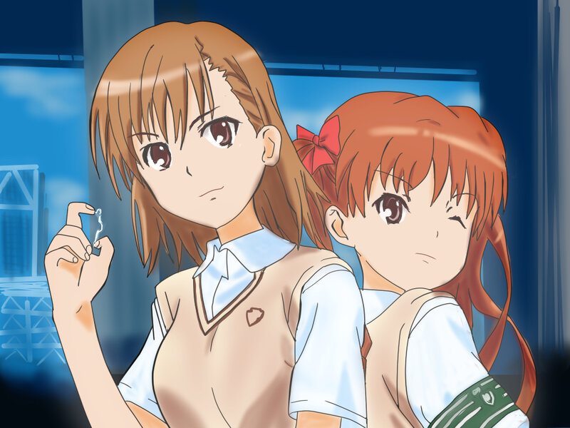 two schoolgirls in uniform