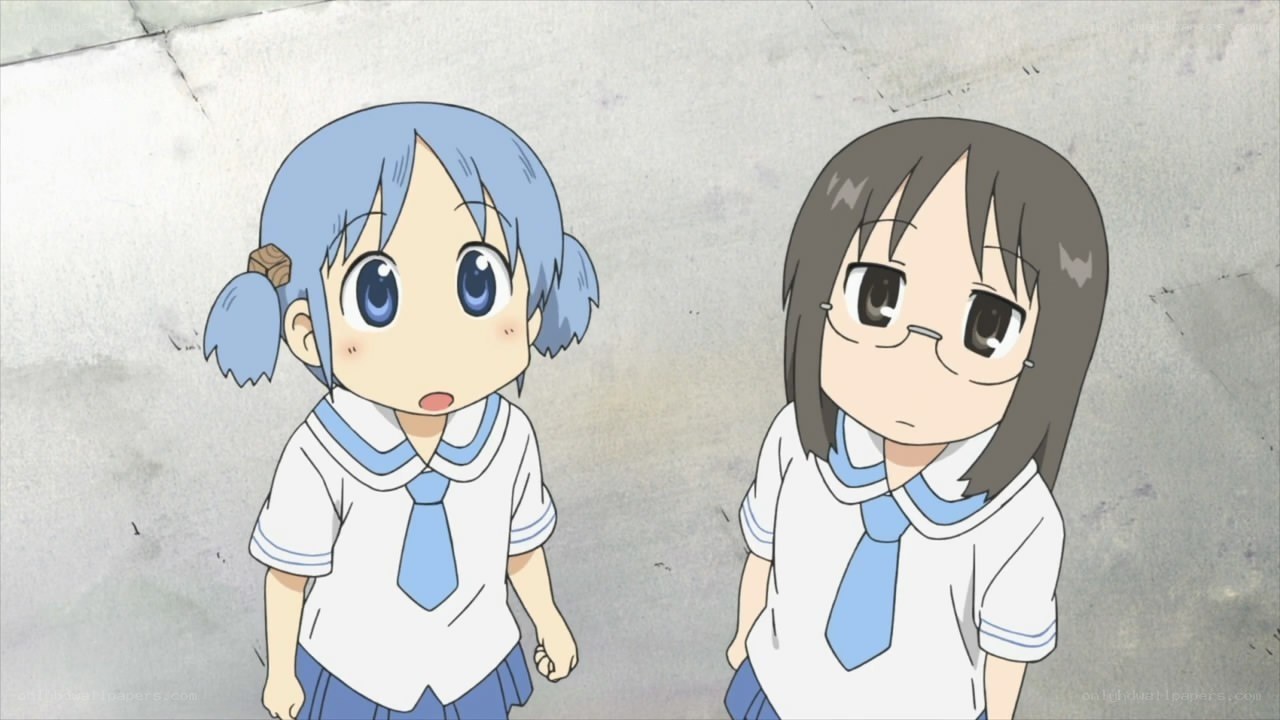 two schoolgirls in uniforms