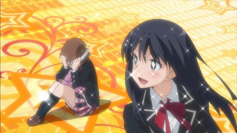 Two Schoolgirls in Uniforms — Yellow