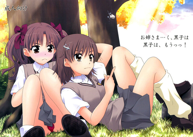 Two Schoolgirls Sitting