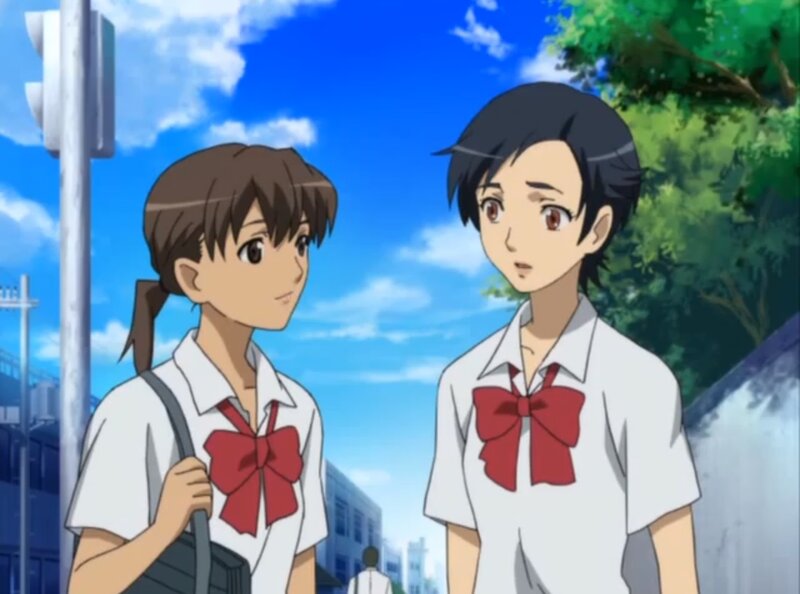 Two Schoolgirls Talking