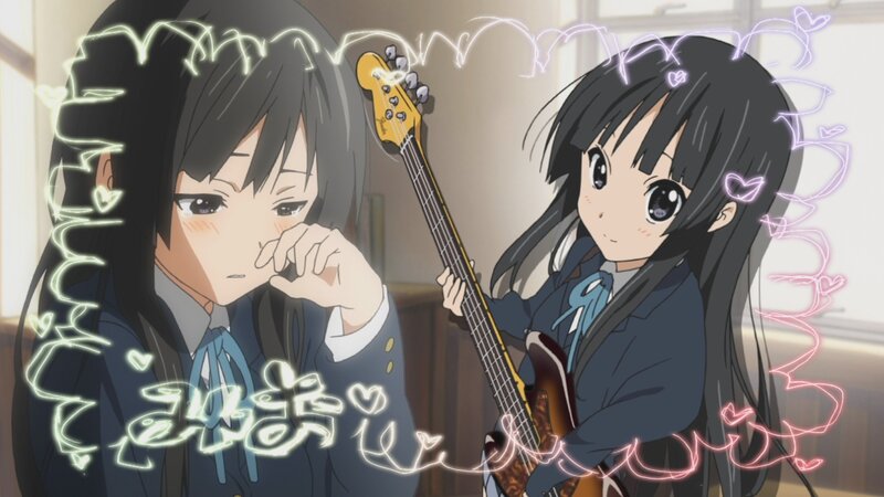 Two Schoolgirls with Guitar