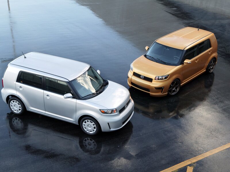 Two Scion XB Cars