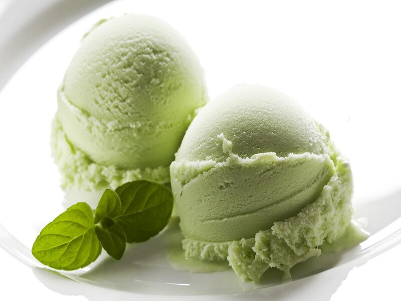 Two Scoops of Green Ice Cream