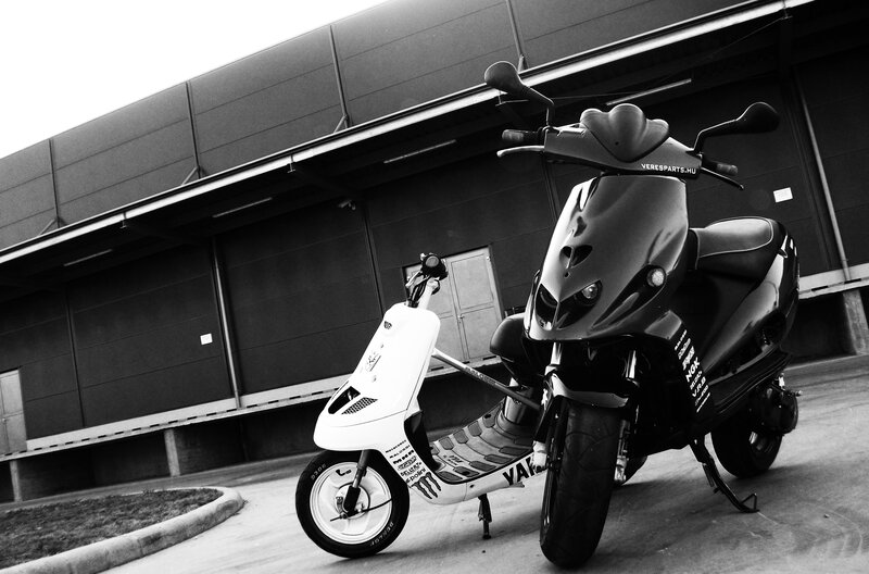 Two Scooters Parked