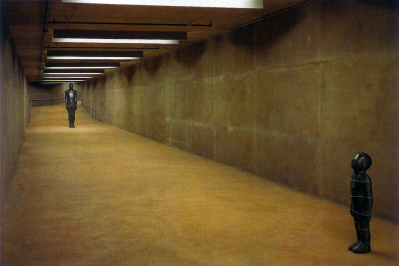 Two Sculptures in Tunnel