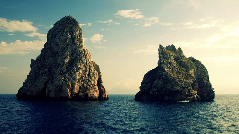 Two Sea Stacks — Afternoon
