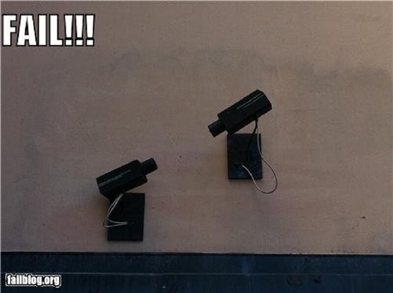 Two Security Cameras