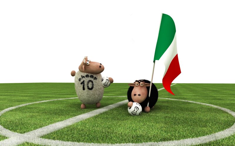 Two Sheep on a Field