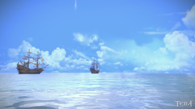 Two Ships on Ocean