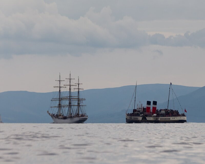 Two Ships on Water