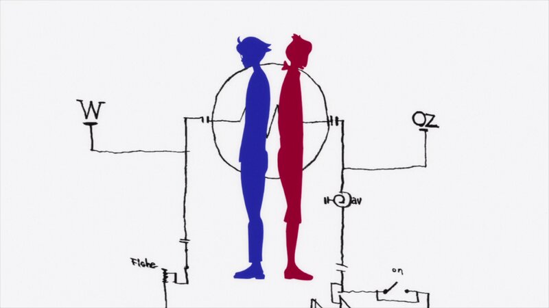 Two Silhouetted Figures — Blue, Dramatic, Anime