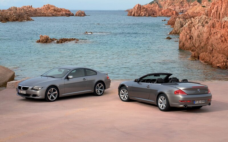 Two Silver BMW Cars — Gray