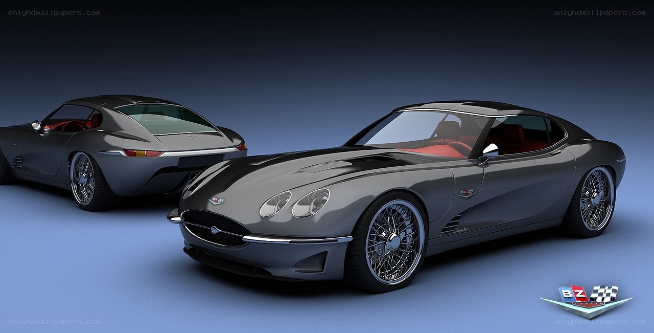 Two silver concept cars
