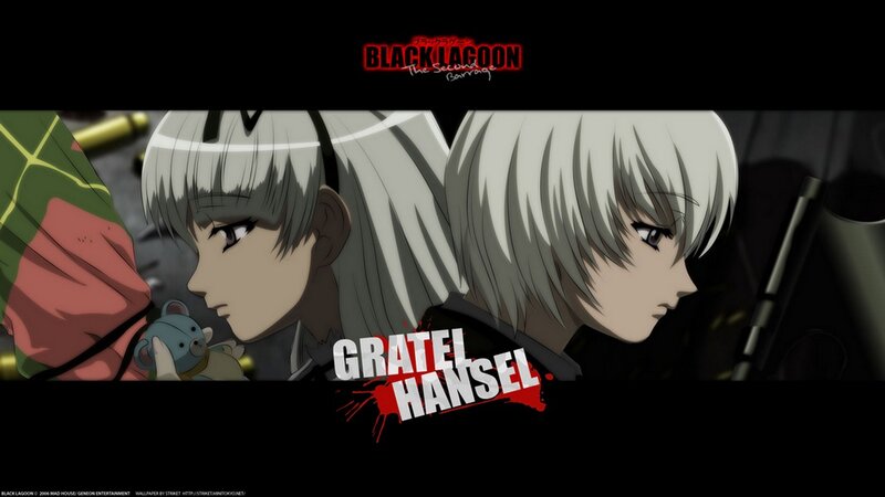 Two Silver-haired Characters — Black