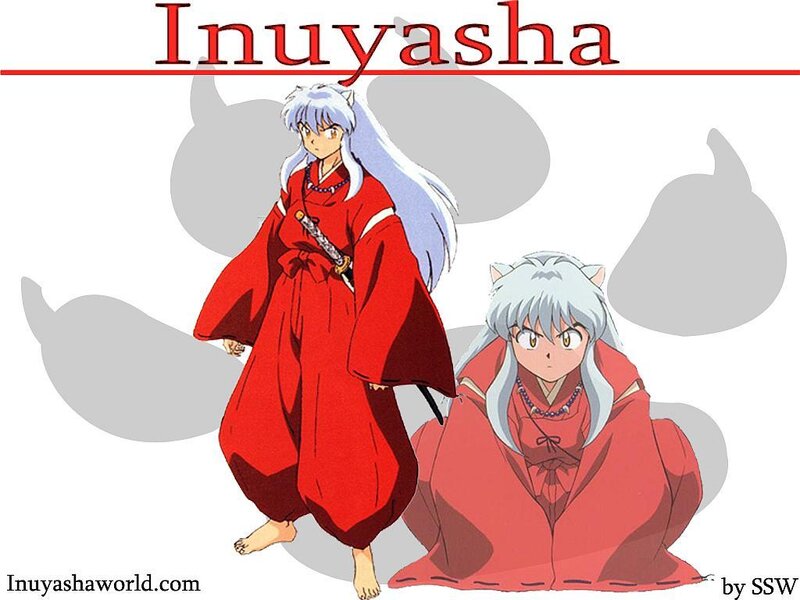 Two Silver-haired Characters — Red