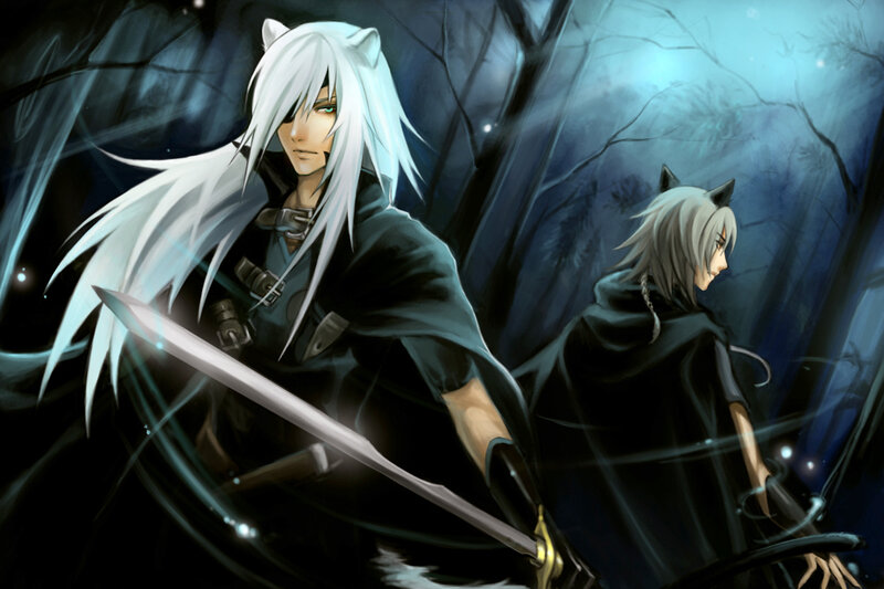 Two Silver-haired Figures