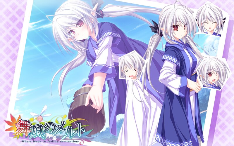 Two Silver-haired Girls — Purple