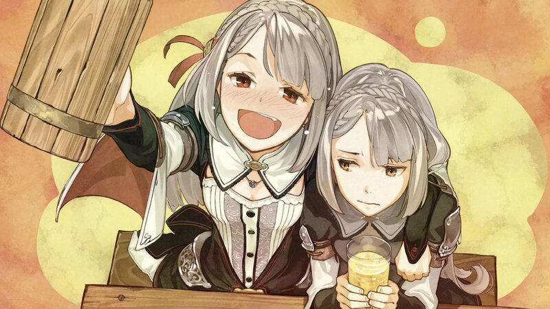 Two Silver-haired Girls — Yellow