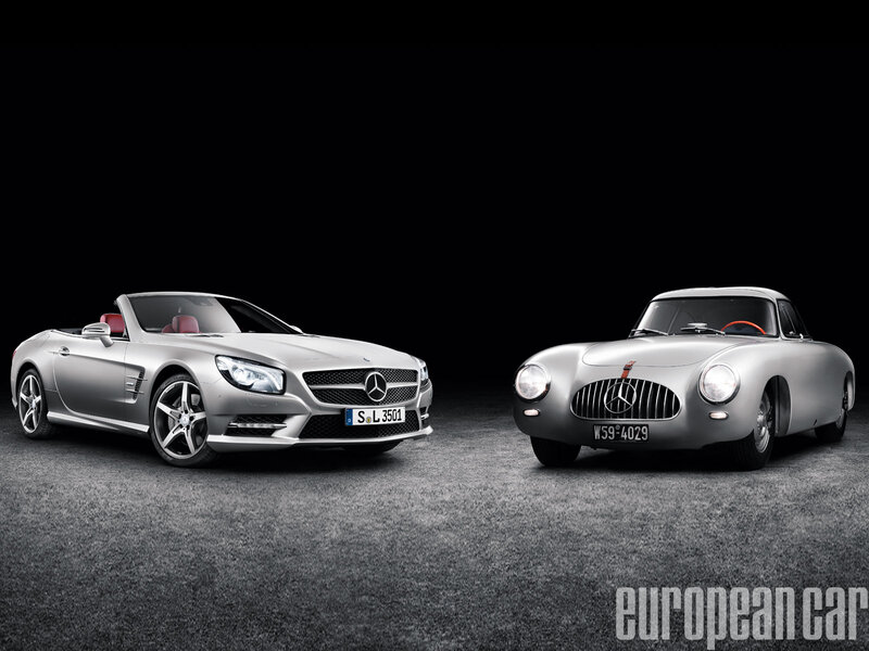 Two Silver Mercedes Cars