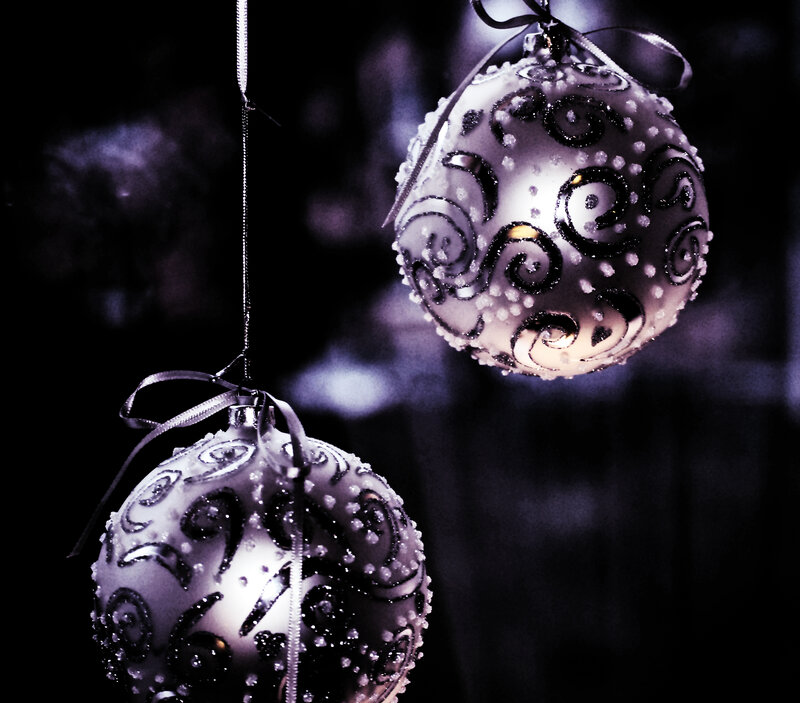 Two Silver Ornaments
