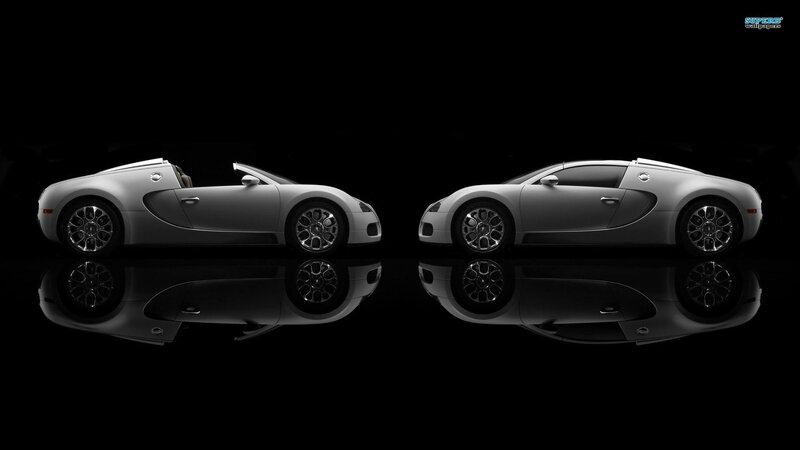 Two Silver Sports Cars — Dramatic, Photograph