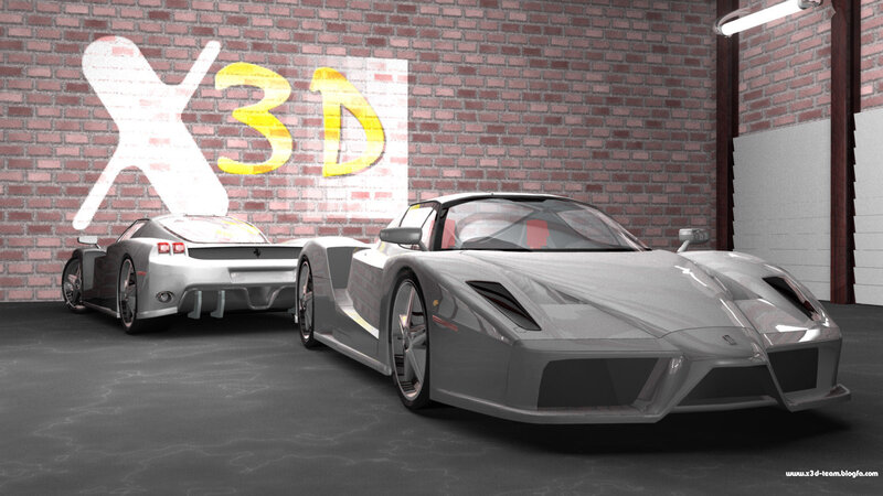 Two Silver Sports Cars — Gray