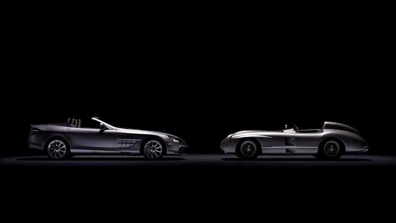 Two silver sports cars