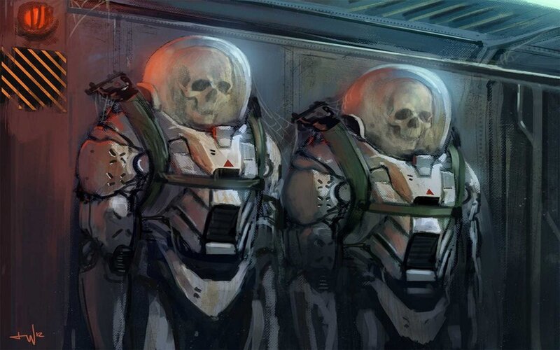 Two Skeletons in Suits