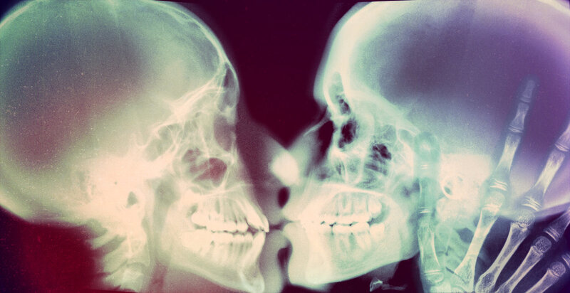 Two Skulls Kissing