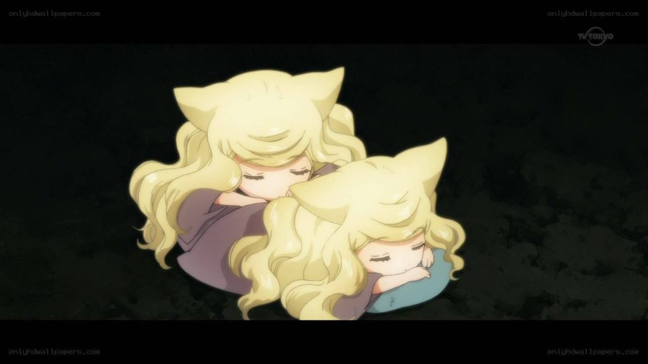 two sleeping anime girls