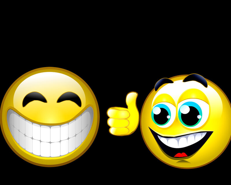 Two Smiling Emojis