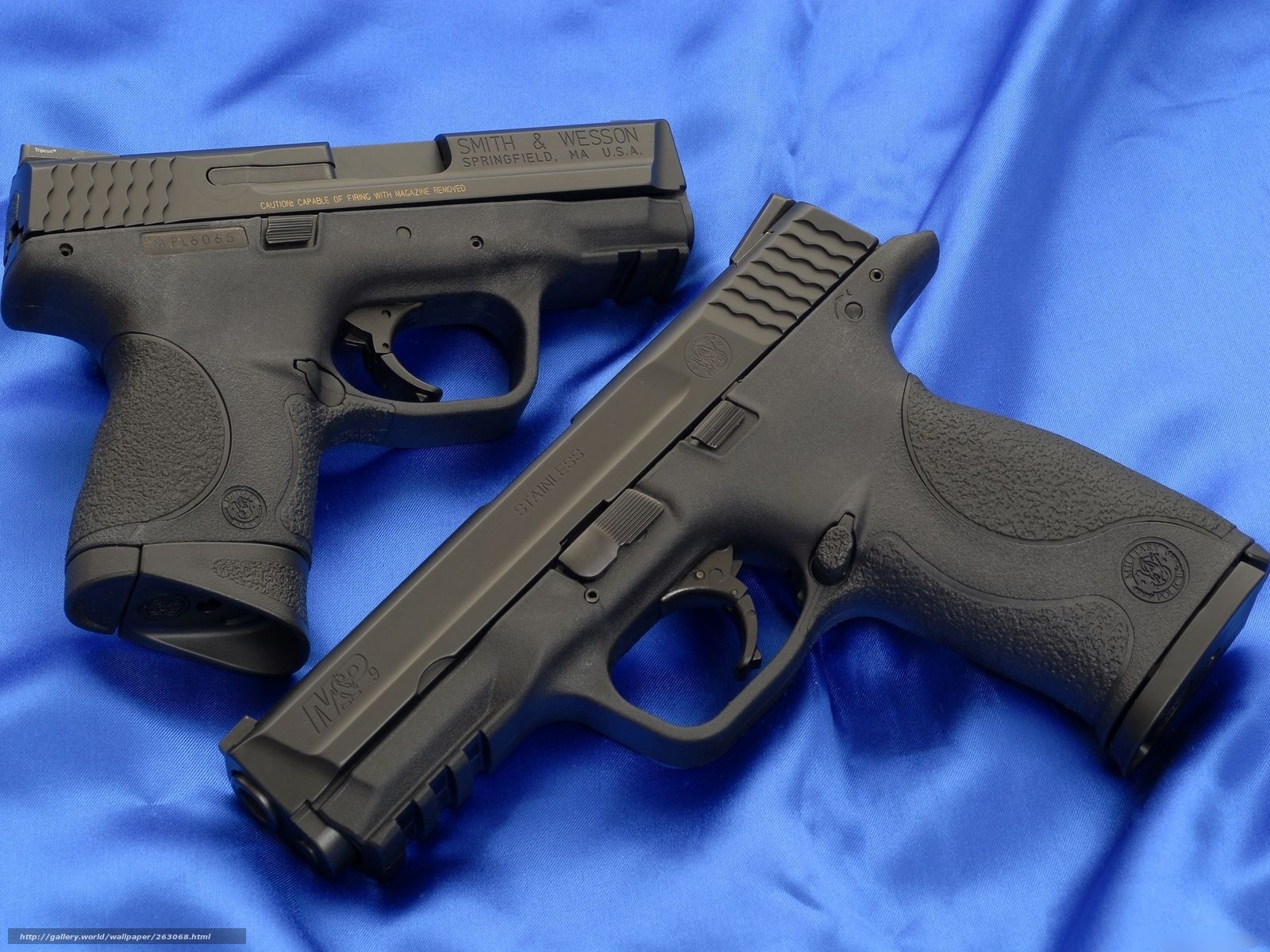 Two Smith & Wesson pistols