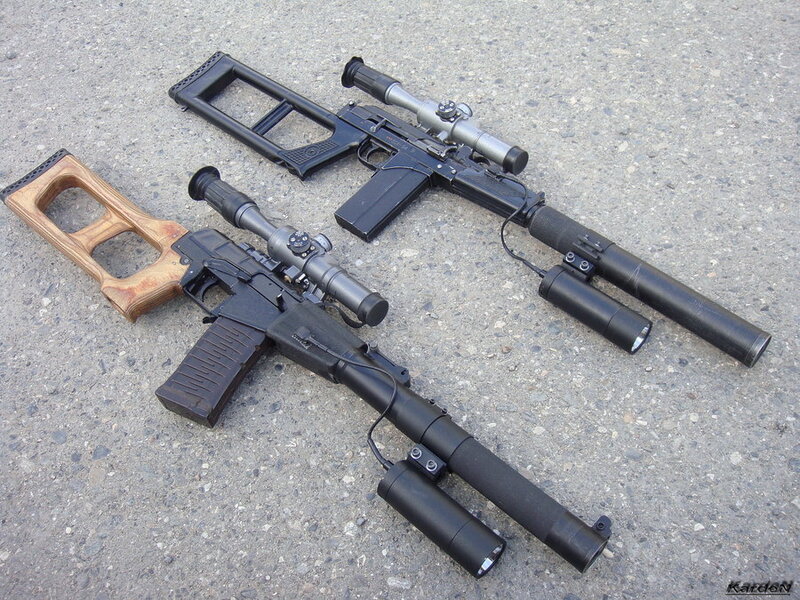 Two Sniper Rifles — Black