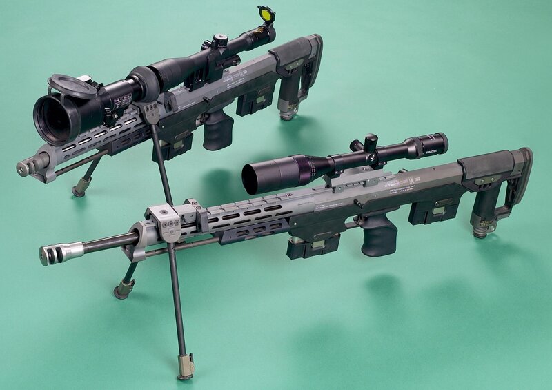 Two Sniper Rifles — Green, Neutral