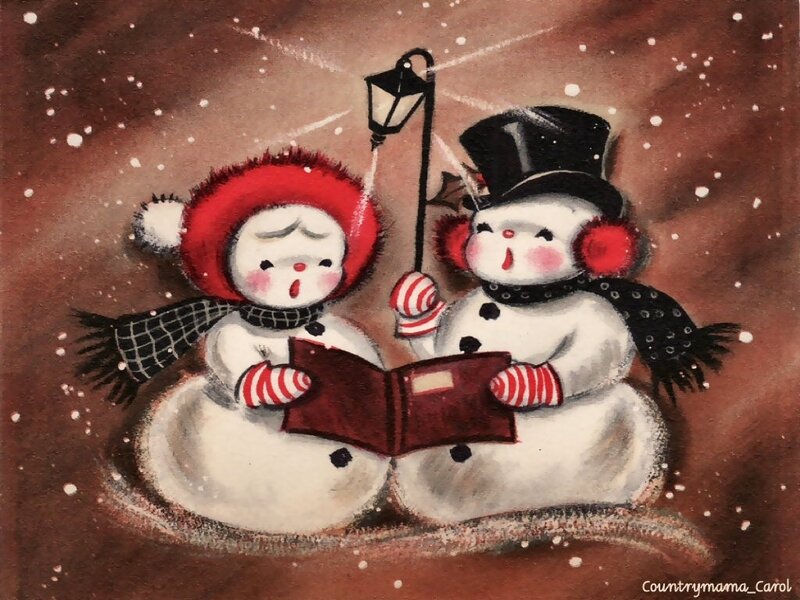 Two Snowmen Singing